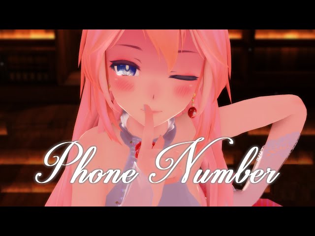 【4k mmd】tda luka wedding dress 『phone number』